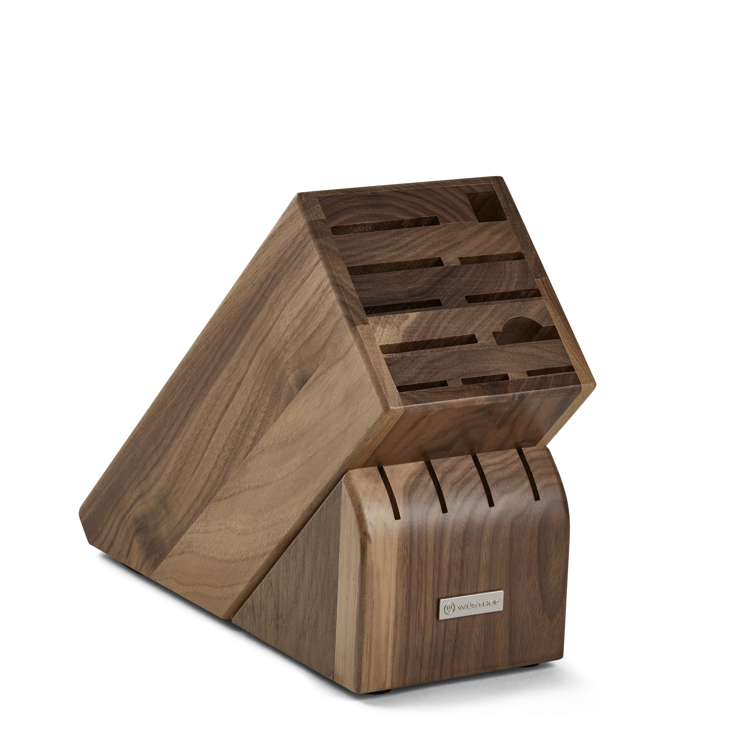 15-Slot Walnut Knife Block