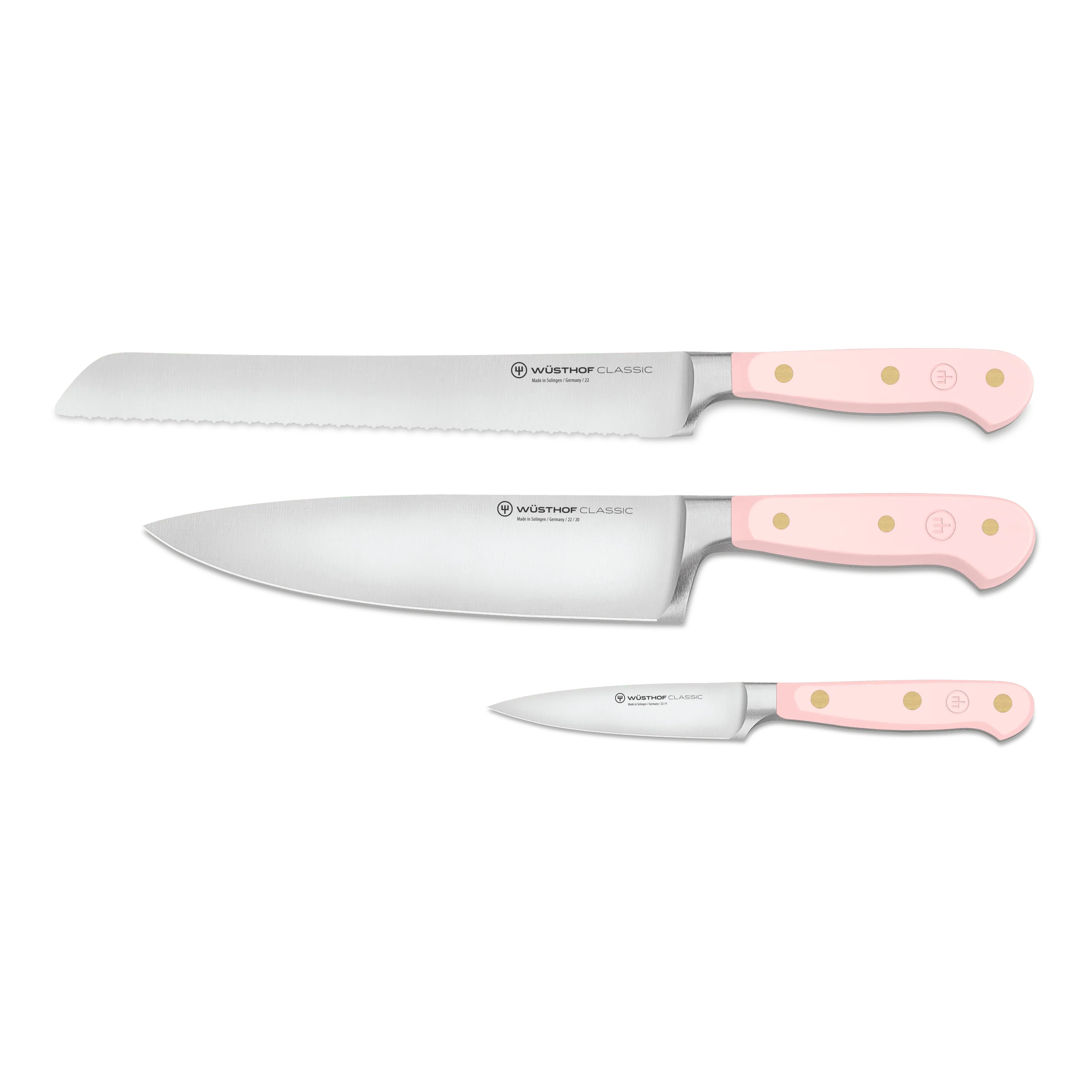 Classic 3-Piece Essential Knife Set - Pink Himalayan Salt