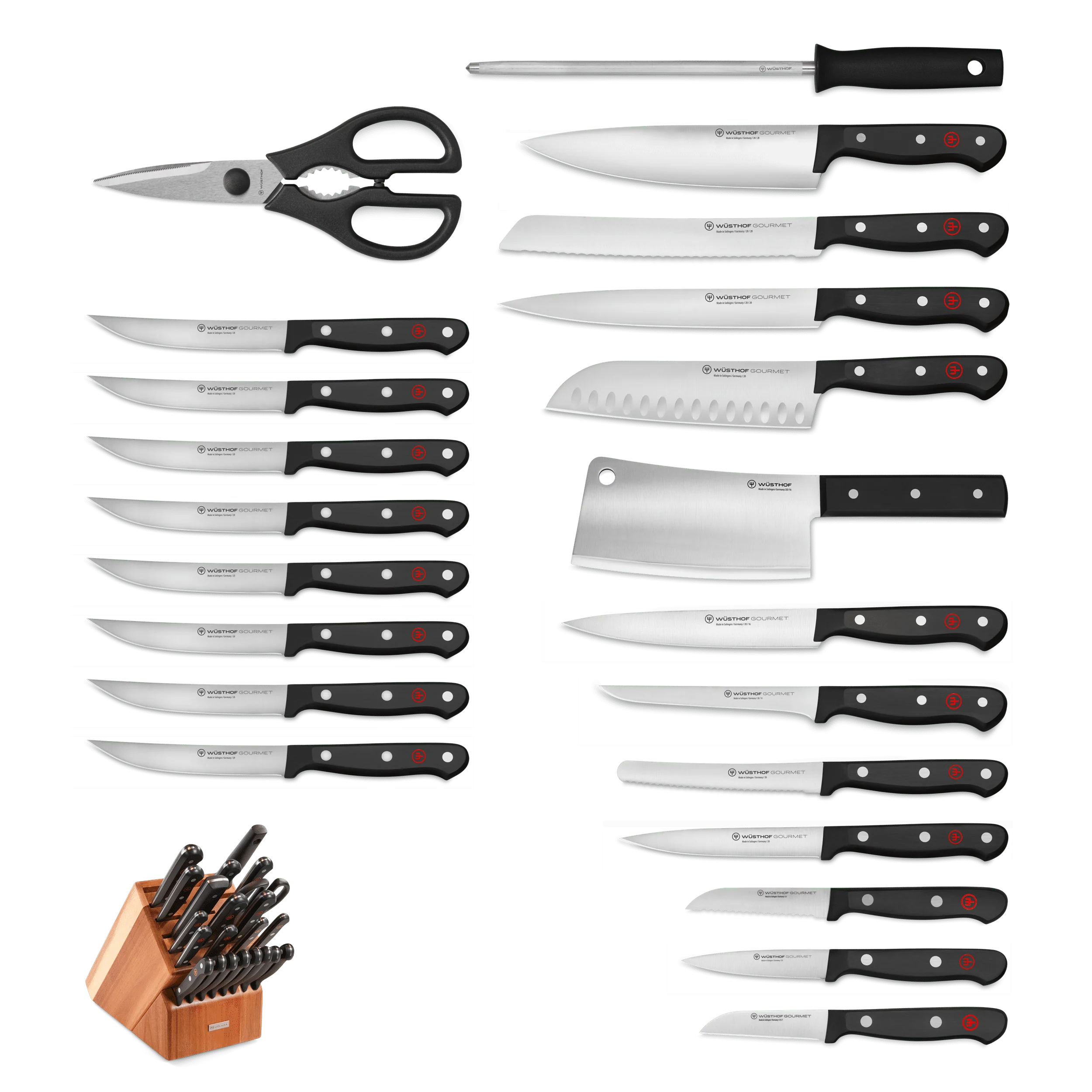 Gourmet 23-Piece Knife Block Set - Image 2