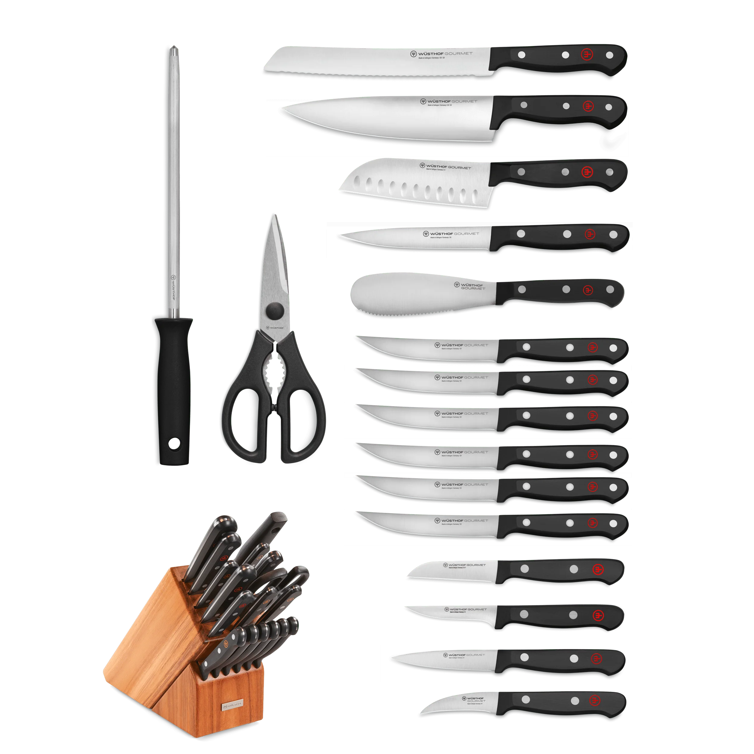 Gourmet 18-Piece Knife Block Set - Image 2