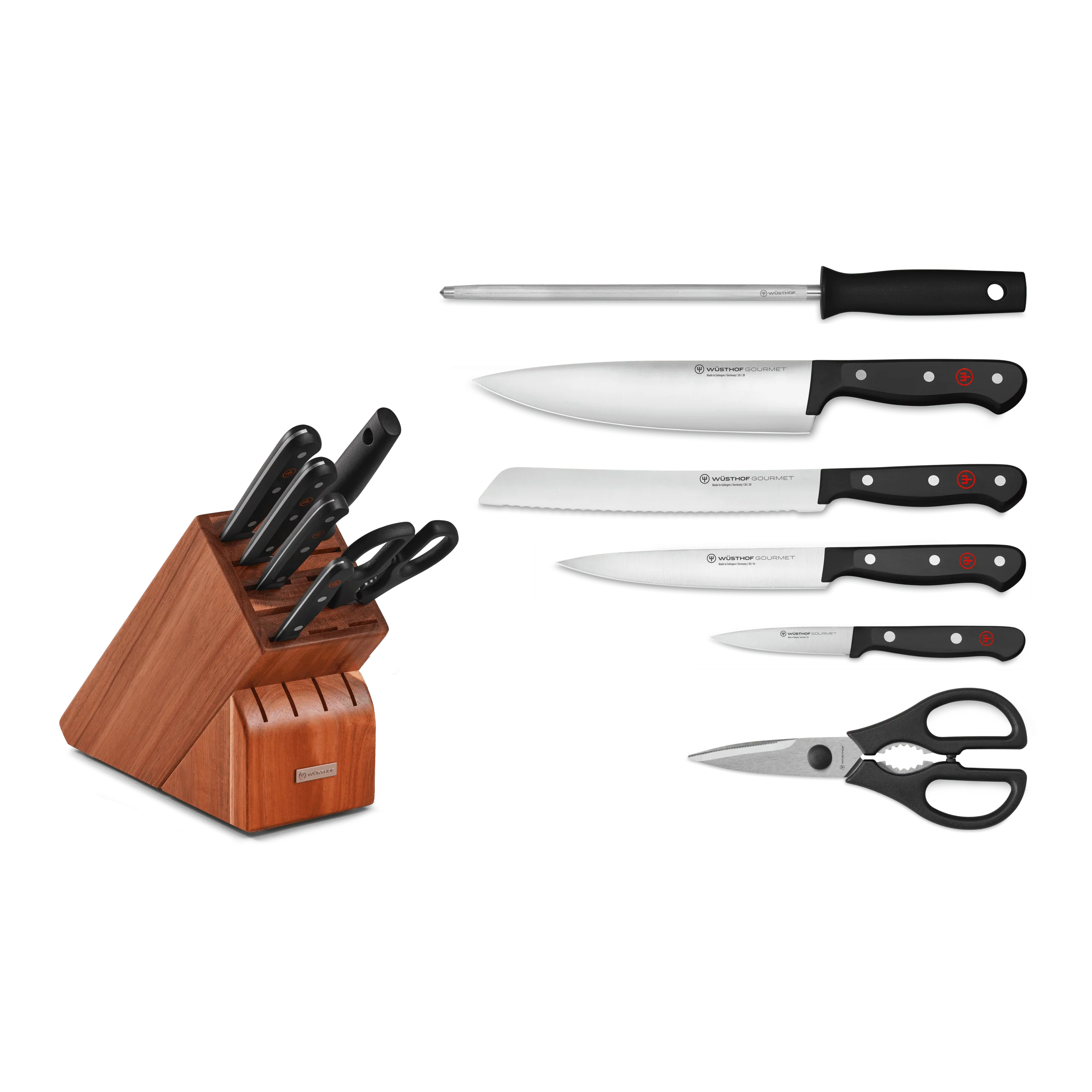 Gourmet 7-Piece Knife Block Set - Image 2