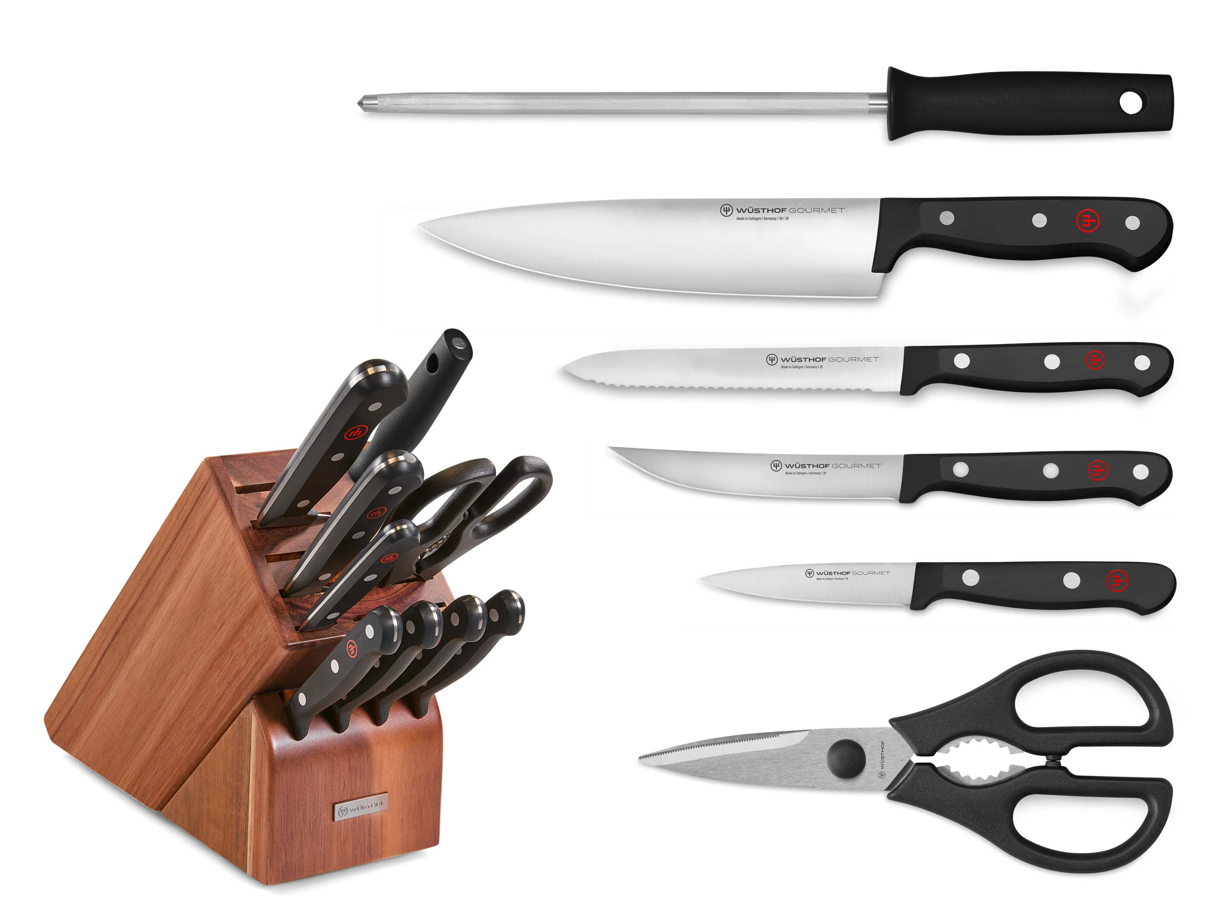 Gourmet 10-Piece Knife Block Set - Image 2